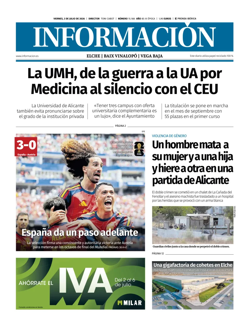 Diario Informacion (Elche y Vega Baja) — 03/07