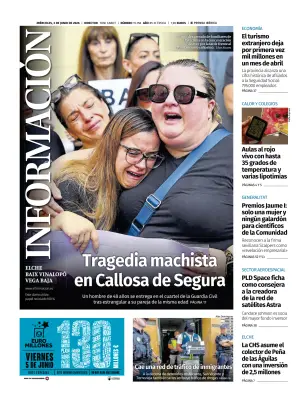 Portada de Diario Informacion (Elche y Vega Baja), 3 de junio de 2026