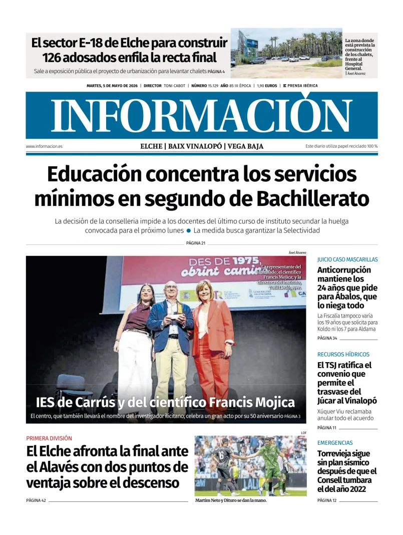Diario Informacion (Elche y Vega Baja) — 05/05