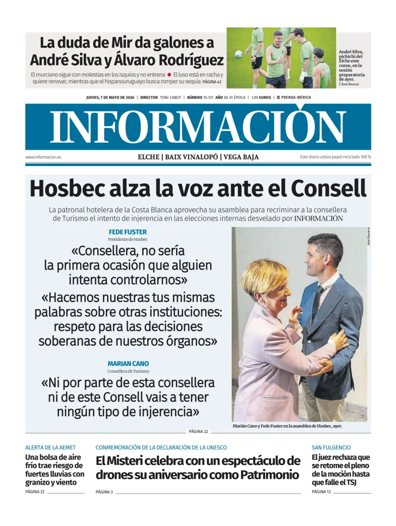 Diario Informacion (Elche y Vega Baja) — 07/05