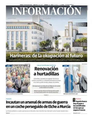 Portada de Diario Informacion, 10 de julio de 2026