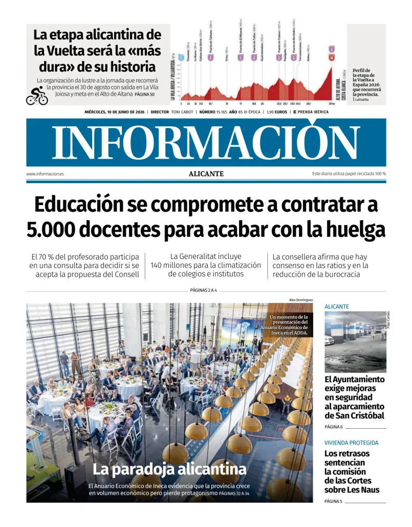 Portada de Diario Informacion