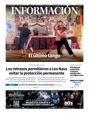 Portada de Diario Informacion, 12 de julio de 2026