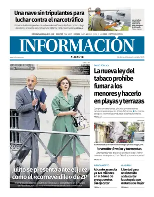 Portada de Diario Informacion, 22 de julio de 2026