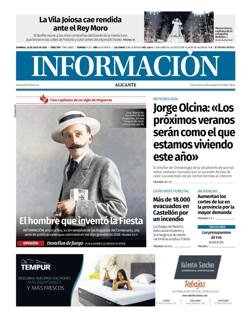 Portada de Diario Informacion