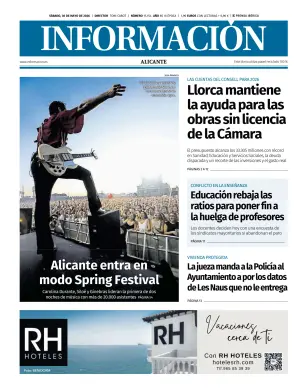 Portada de Diario Informacion, 30 de mayo de 2026