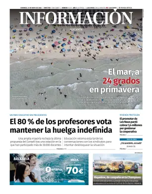 Portada de Diario Informacion, 31 de mayo de 2026