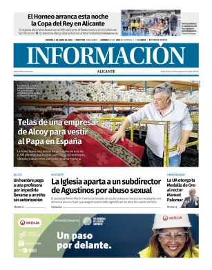 Portada de Diario Informacion, 5 de junio de 2026