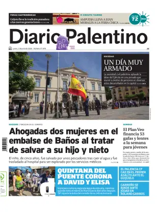 Portada de Diario Palentino, 1 de junio de 2026