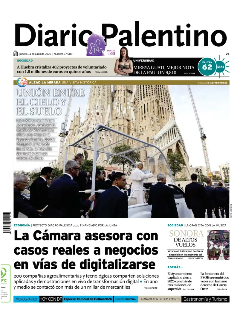 Portada de Diario Palentino