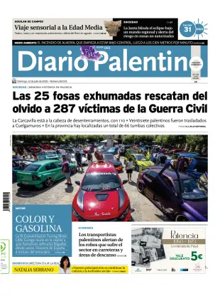 Portada de Diario Palentino, 12 de julio de 2026
