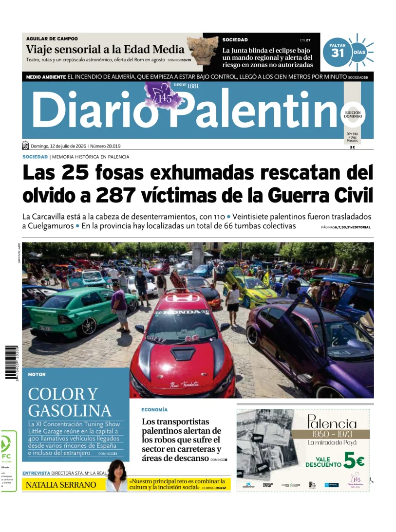 Portada de Diario Palentino