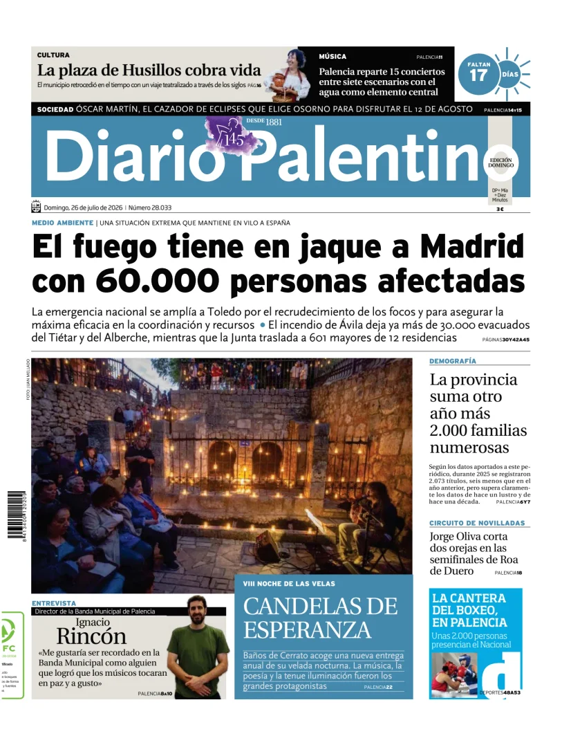 Portada de Diario Palentino