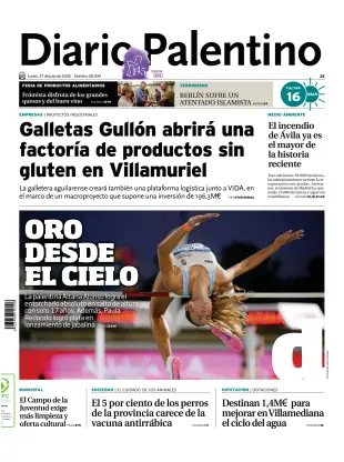 Portada de Diario Palentino, 27 de julio de 2026