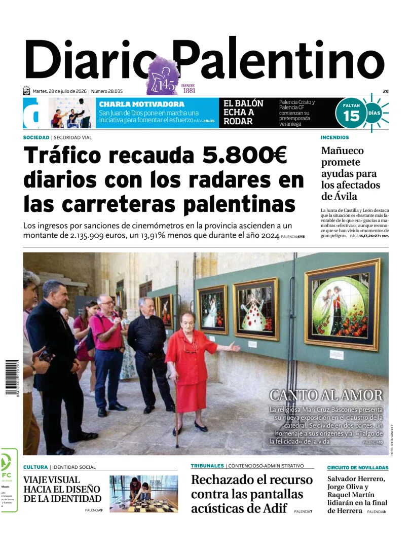 Portada de Diario Palentino