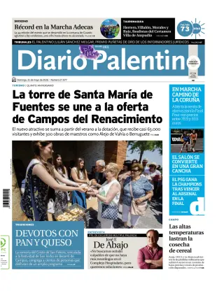 Portada de Diario Palentino, 31 de mayo de 2026
