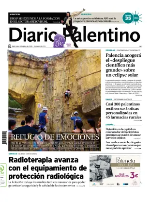Portada de Diario Palentino, 8 de julio de 2026