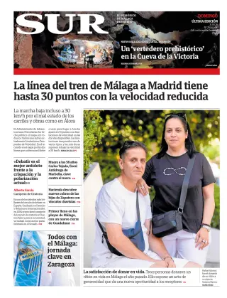 Portada de Diario Sur, 31 de mayo de 2026