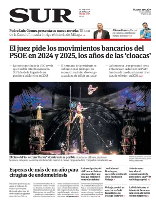 Portada de Diario Sur, 5 de junio de 2026