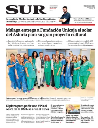 Portada de Diario Sur, 8 de julio de 2026