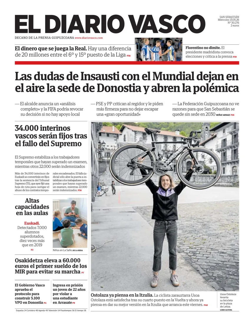 Diario Vasco — 13/05