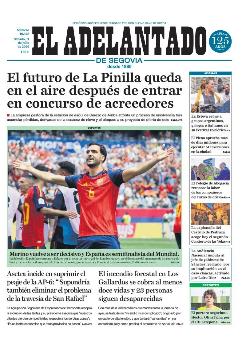 Portada de El Adelantado de Segovia