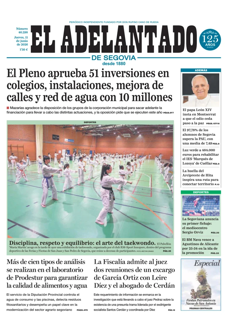 Portada de El Adelantado de Segovia