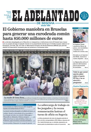 Portada de El Adelantado de Segovia, 12 de julio de 2026