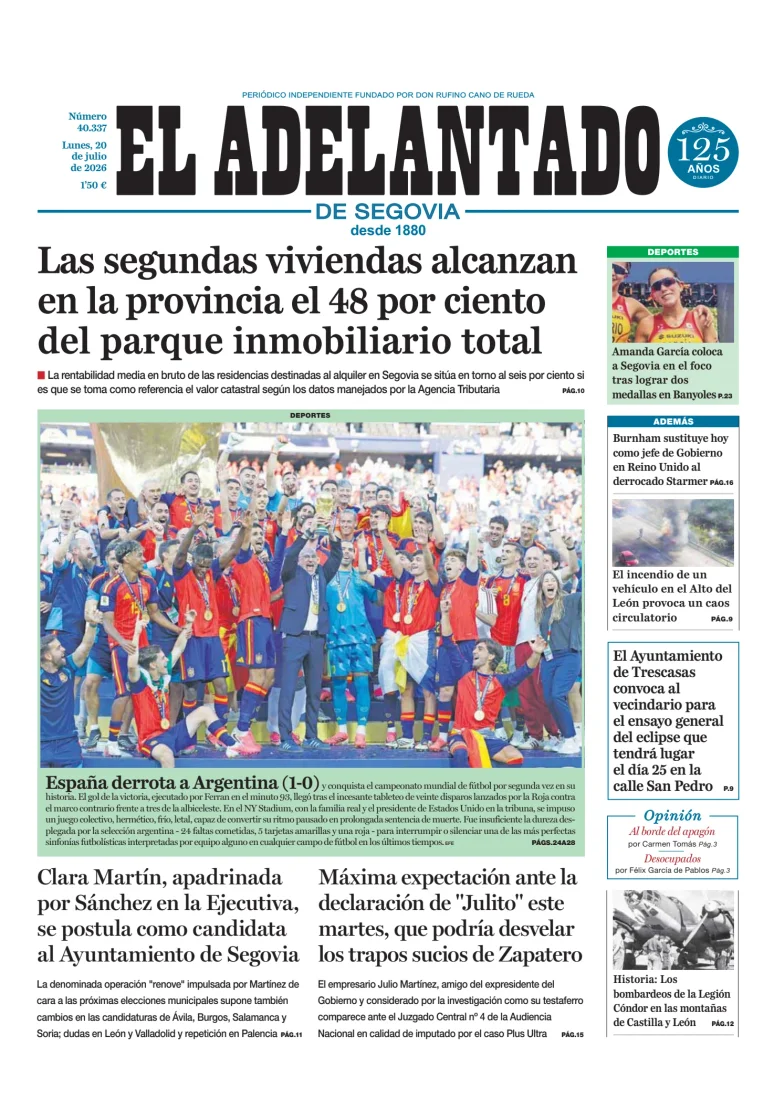 El Adelantado de Segovia — 20/07