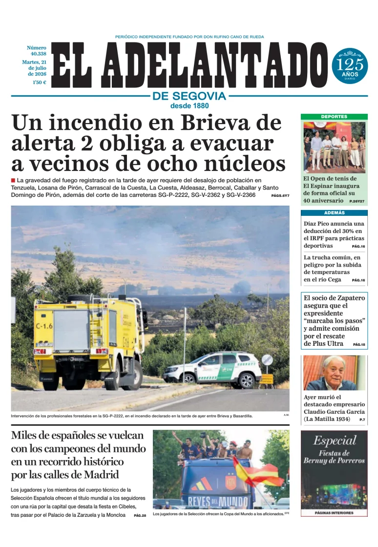 El Adelantado de Segovia — 21/07