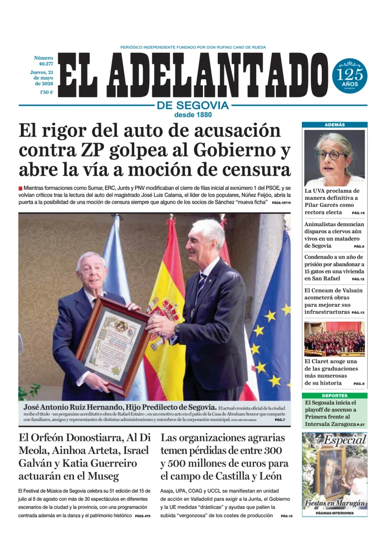 El Adelantado de Segovia — 21/05