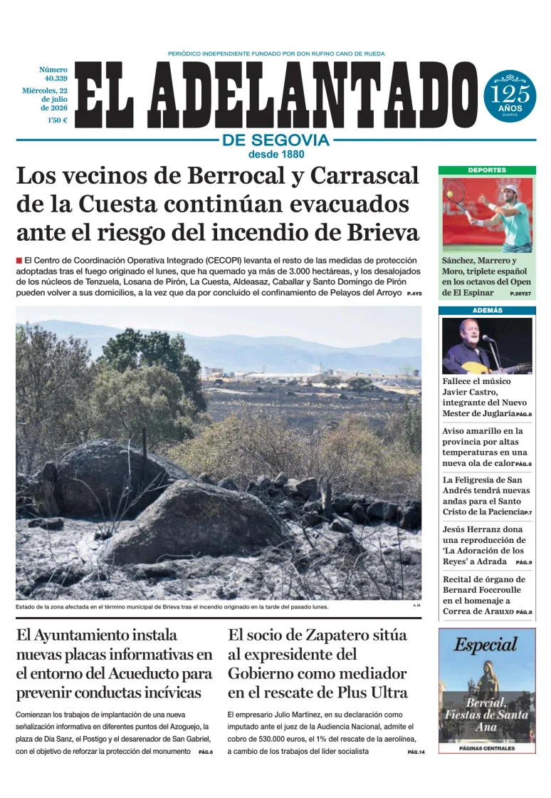 El Adelantado de Segovia — 22/07