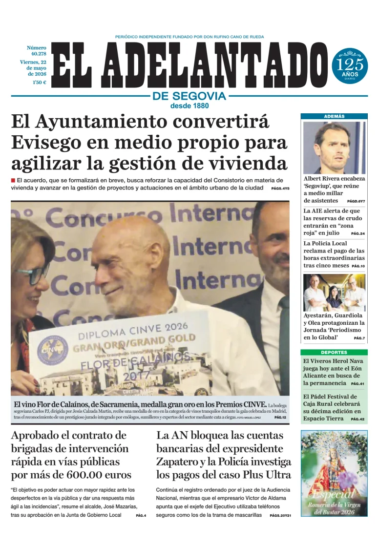 El Adelantado de Segovia — 22/05