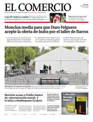 Portada de El Comercio, 10 de junio de 2026