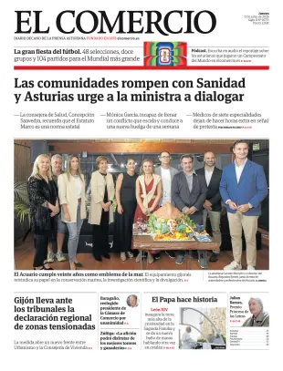 Portada de El Comercio, 11 de junio de 2026