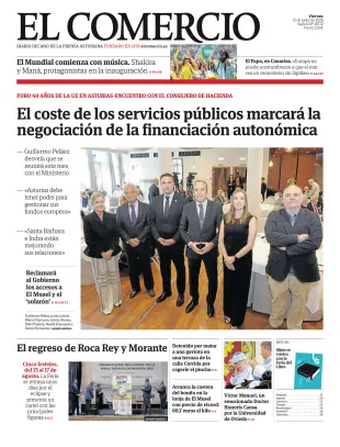 Portada de El Comercio, 12 de junio de 2026