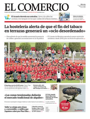 Portada de El Comercio, 22 de julio de 2026