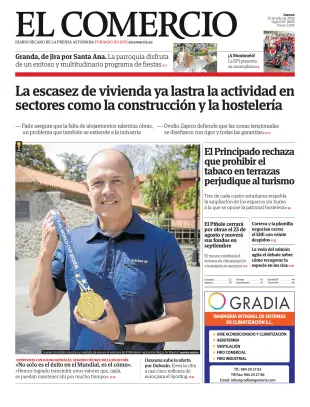 Portada de El Comercio, 23 de julio de 2026