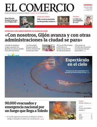 Portada de El Comercio, 26 de julio de 2026