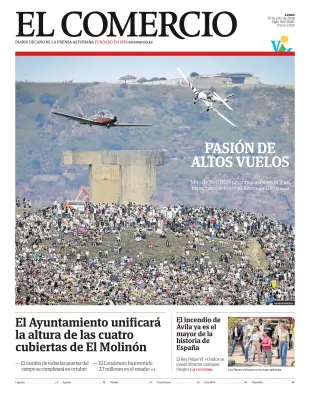 Portada de El Comercio, 27 de julio de 2026