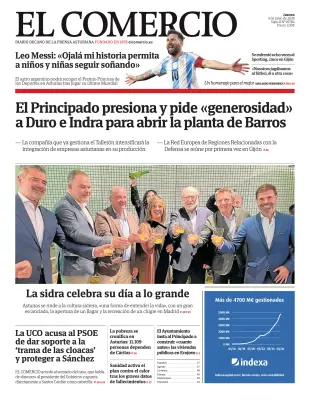Portada de El Comercio, 4 de junio de 2026