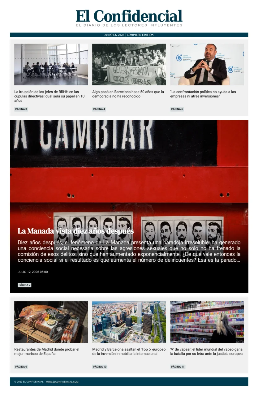 Portada de El Confidencial