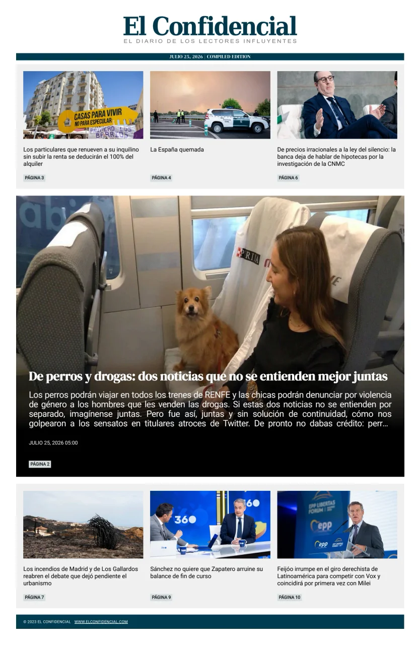 Portada de El Confidencial