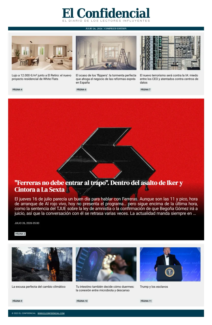 Portada de El Confidencial