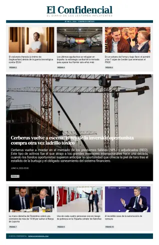 Portada de El Confidencial, 4 de junio de 2026