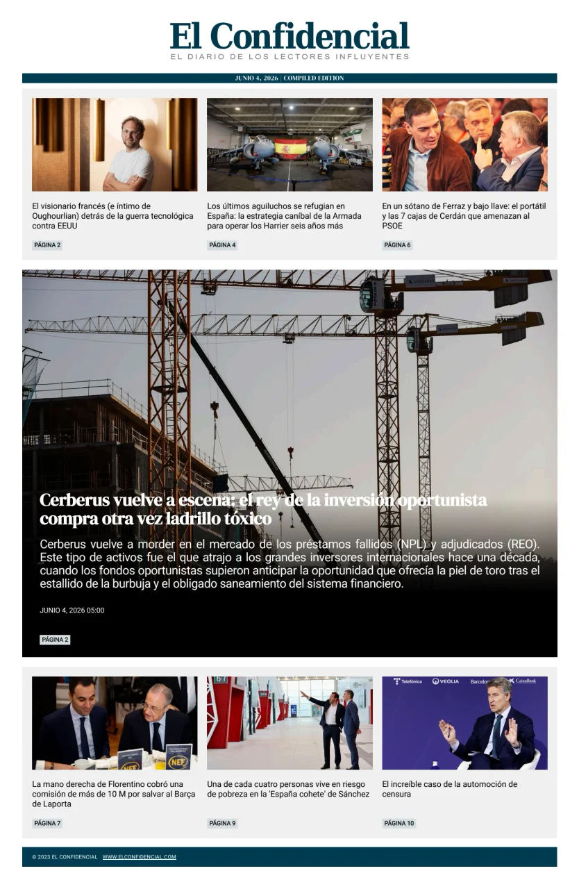 Portada de El Confidencial