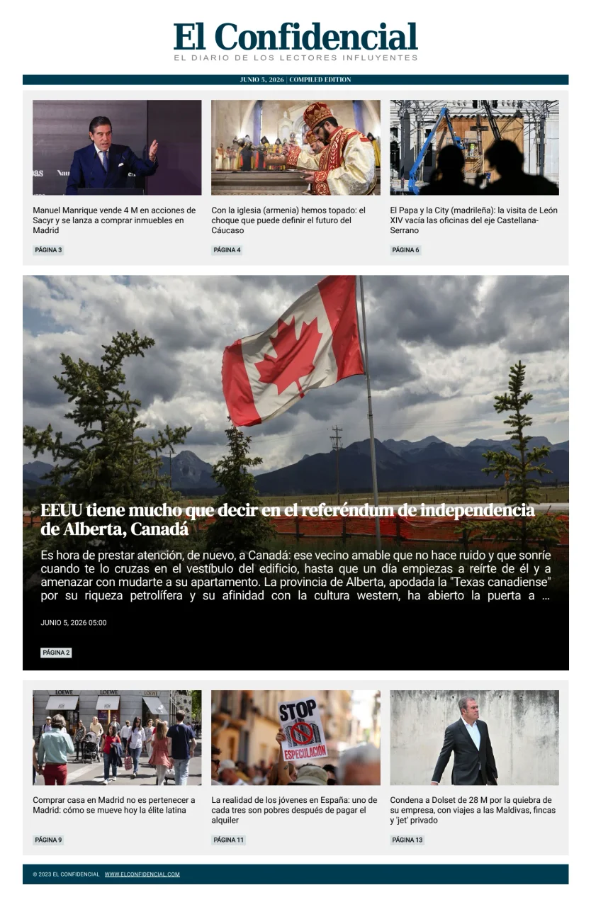Portada de El Confidencial