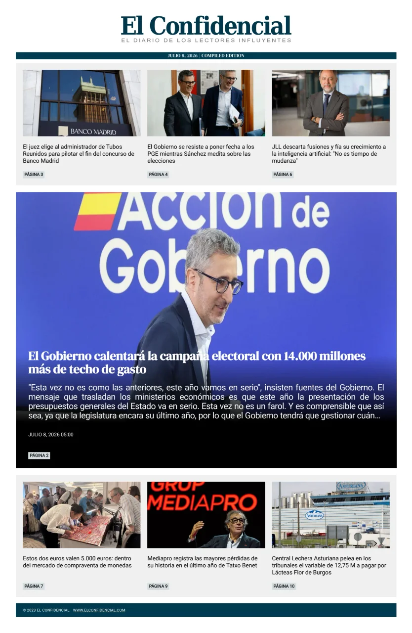Portada de El Confidencial