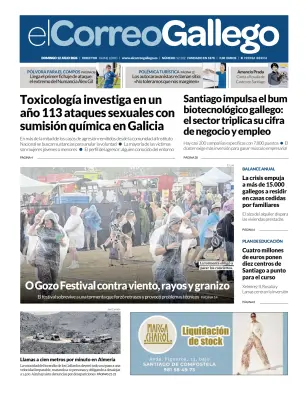 Portada de El Correo Gallego, 12 de julio de 2026