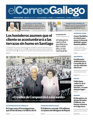 Portada de El Correo Gallego, 23 de julio de 2026